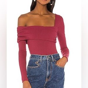 Florence bodysuit from Lovers and Friends in color burgundy